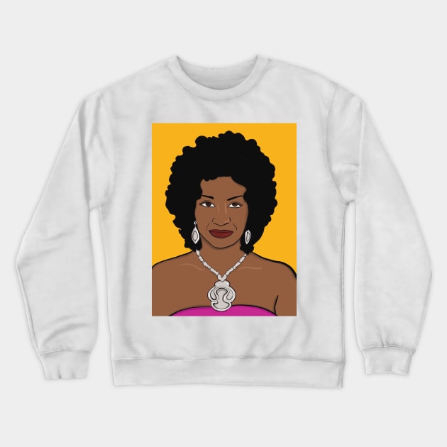 Celia Cruz Crewneck Sweatshirt by Hermanitas Design